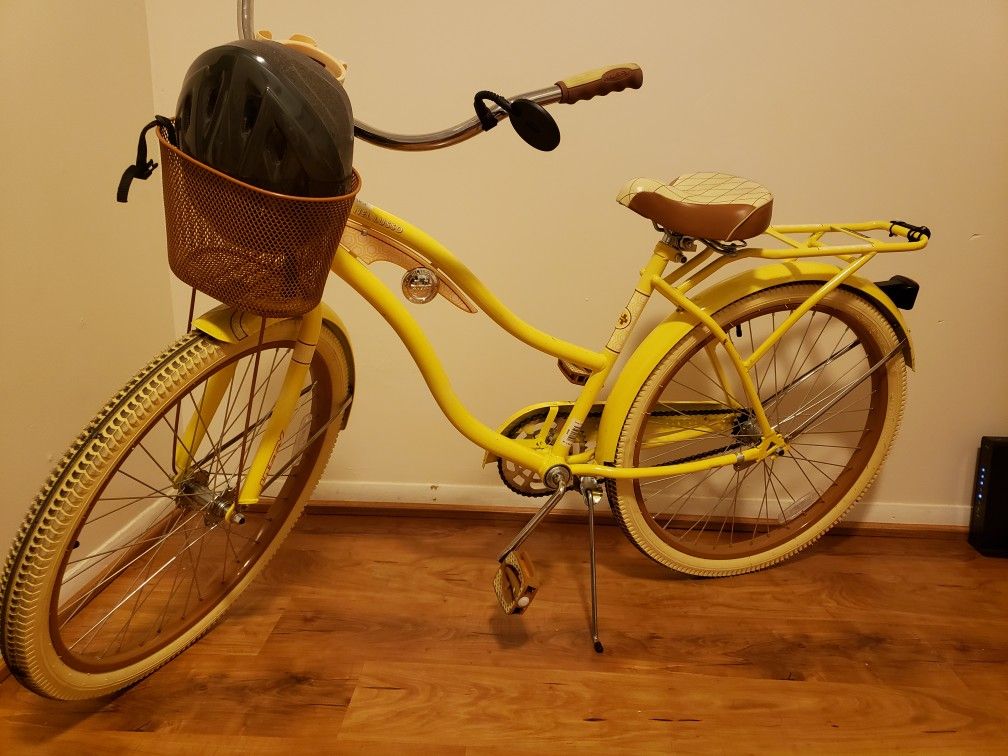 Huffy yellow bike