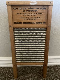 Columbus Washboard Company Dubl Handi washboard