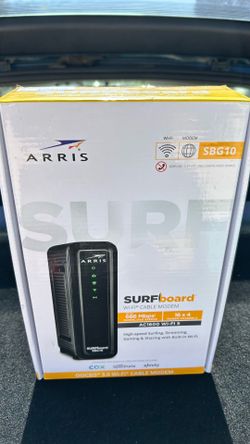 ARRIS Surfboard 16x4 Cable Modem / AC1600 Dual-Band Wifi Router. Approved for Xfinity Comcast, Cox, Charter and Most Other Cable Internet Providers, W