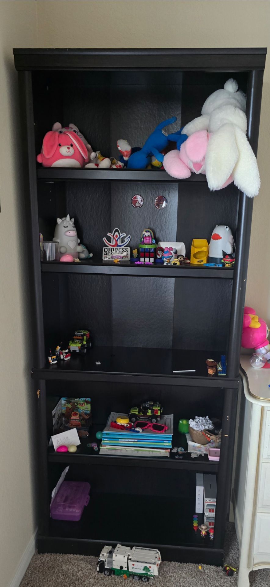 Black shelf