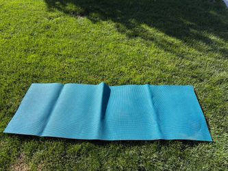 Teal Yoga Mat, 72" x 24", Non-Slip Textured