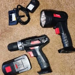 Cordless Drill /Flashlight Set