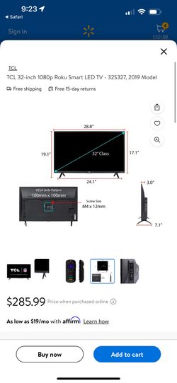 Tlc Roku  Tv black & 40 inch 