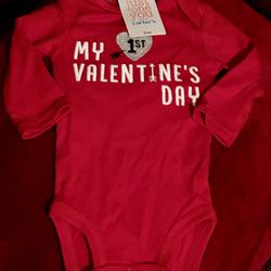 Carter's Just One You Baby 'My First Valentine's Day' Bodysuit Red