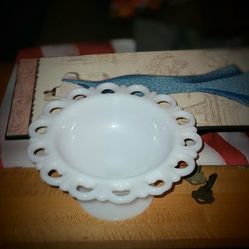Anchor Hocking Lace Edge Compote