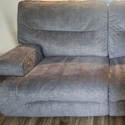 Microfiber Electronic Reclining Couch&Loveseat