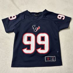 Houston Texans #99 JJ WATT NFL Jersey Child size Small (has stain on side front)
