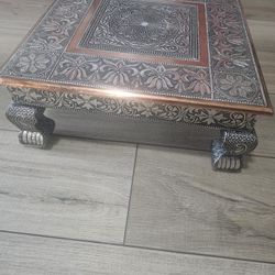 Wooden Pooja Chowki - Stool