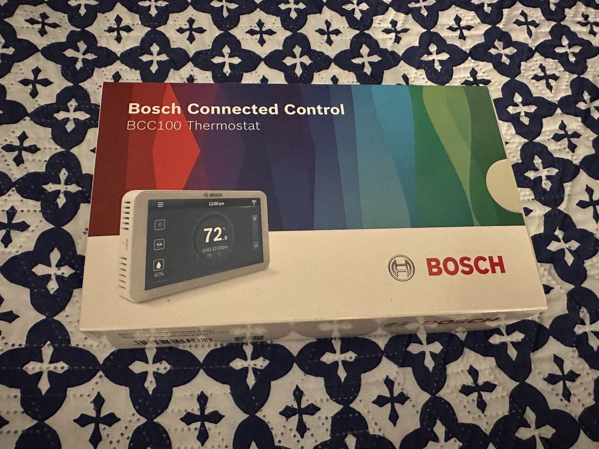 Bosch BCC100 Connected Control Smart Phone Wi-Fi Thermostat - Works with Alexa - Touch Screen