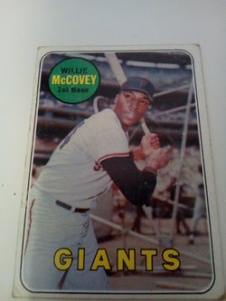 Vintage 1969 Topps baseball/ Willie mccovey/ Giants/1st base/ card # 440