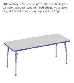 Rectangular school and office table