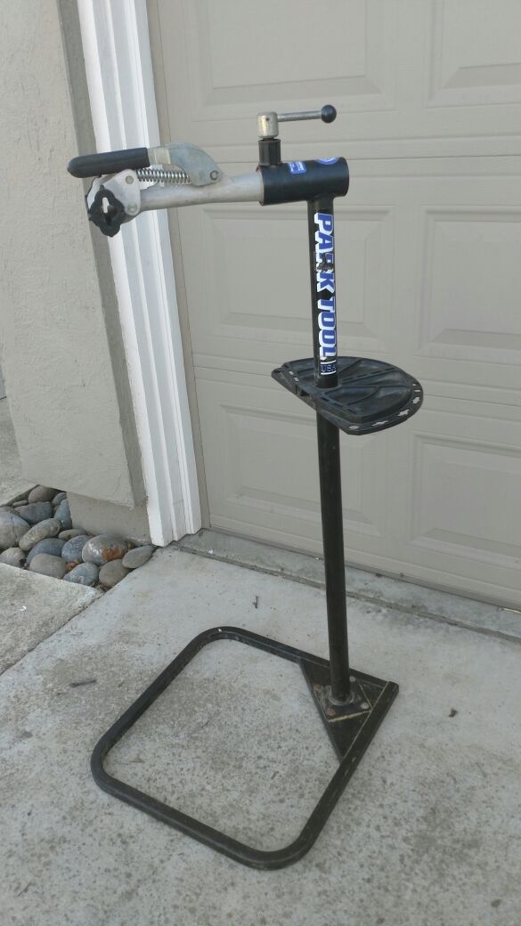 Park bike repair stand