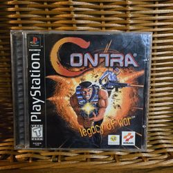 Contra: Legacy of War (Sony PlayStation 1, 1996) PS1 Complete With Manual Tested