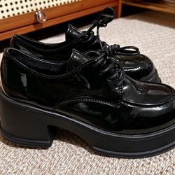 British Style Middle Platform / Middle Heel Shoes 