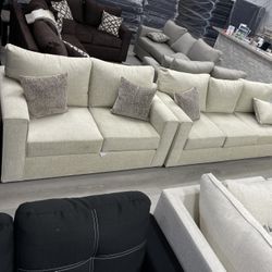 2-PC SOFA LOVESEAT SET