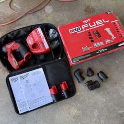 Milwaukee M12 FUEL 12V Lithium-Ion Brushless Cordless 4-in-1 Installation 3/8 in. Drill Driver Kit with 4-Tool Heads