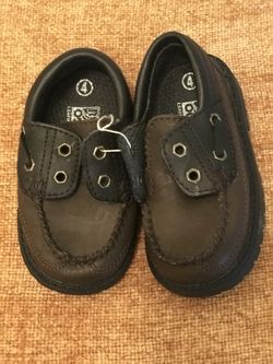 Brown Leather Toddler Boys Shoes