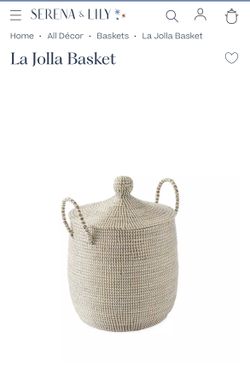 Small Basket (Serena & Lily)