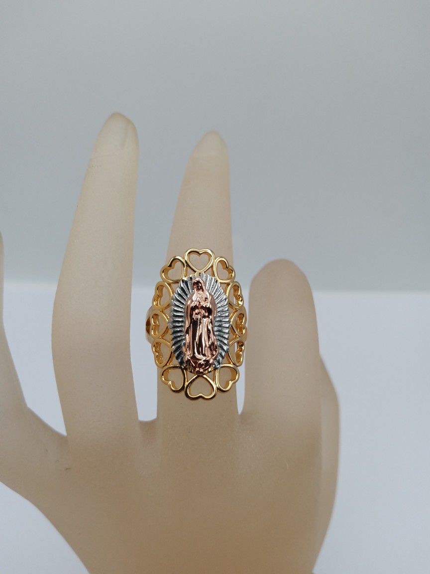  Virgin Of Guadalupe Ring for Women Medida #8