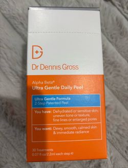 NEW DR DENNIS GROSS ALPHA BETA ULTRA GENTLE DAILY PEEL 2 STEP $45!!!