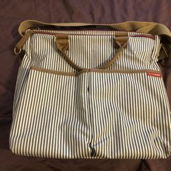 Skip Hop Luxe Duo French Stripe Limited Edition Diaper Bag