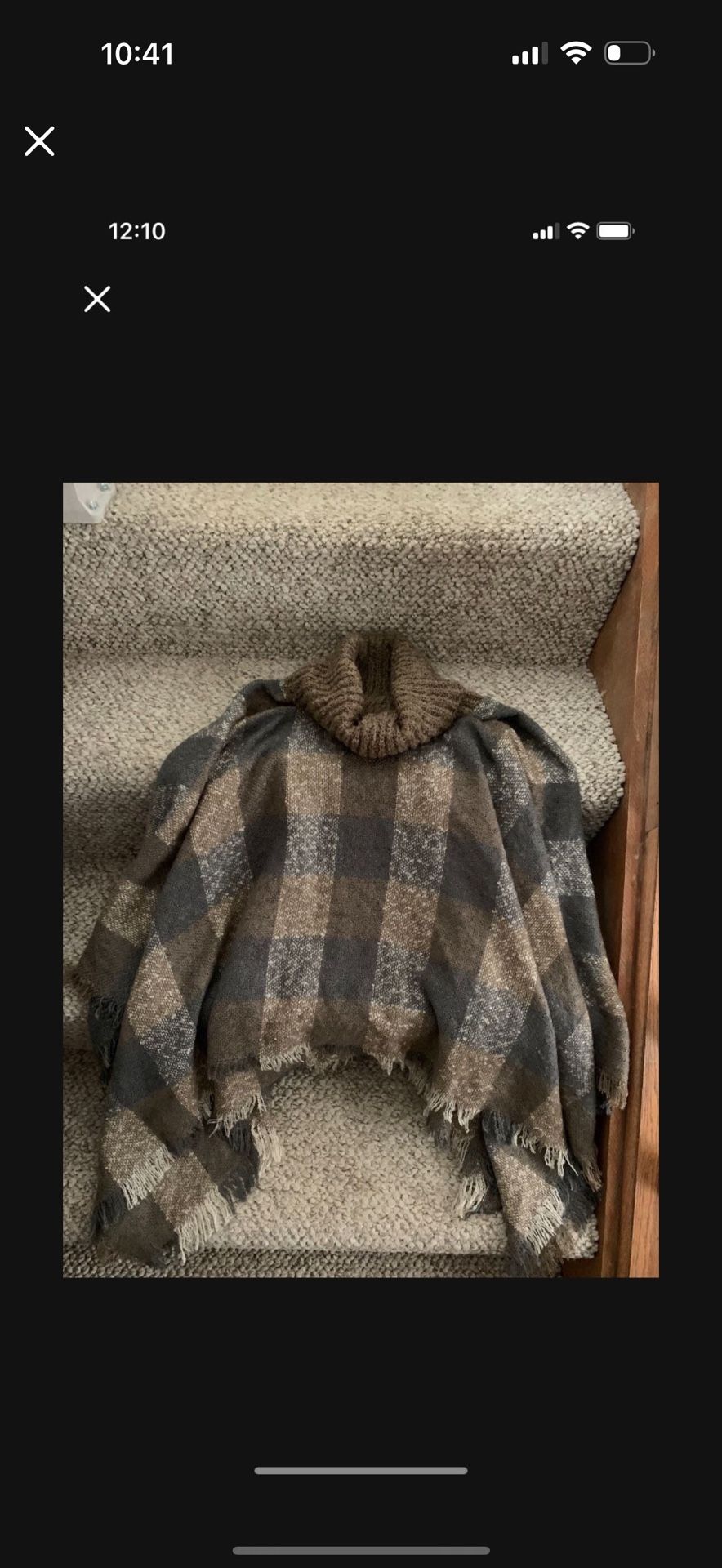 PONCHO SWEATER ONE SIZE