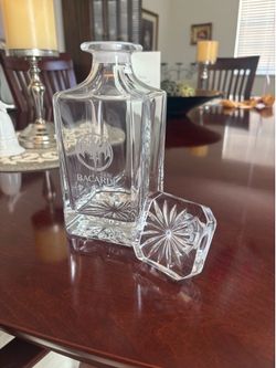 Bacardi original crystal decanter.