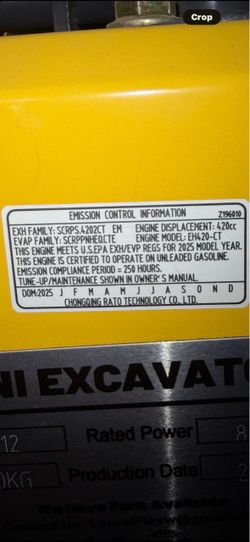 Chinese gas mini excavator 1.5 ton