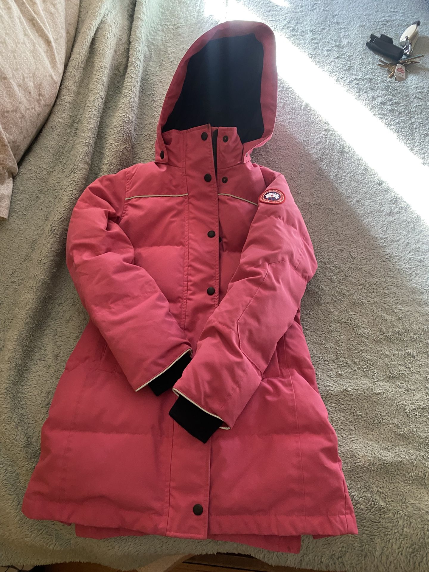 Little Girls amp Girls Juniper Parka Coat Pink, Small (7-8)