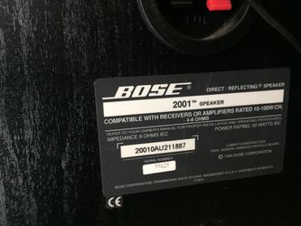 Bose 2001 Speaker Pair - Sound Great!