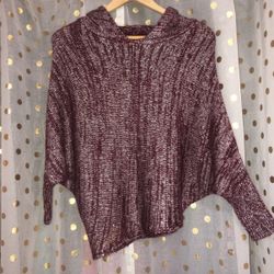 Love Julian Size Medium Burgundy Hoodie Sweater