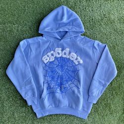 Baby Blue Worldwde Sp5der Hoodie