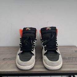Jordan 1 Grey Hyper Crimson Size 12