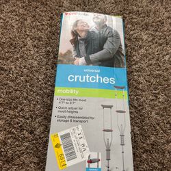 Universal Crutches 4’7-6’7 No Tools Needed ( Gray )