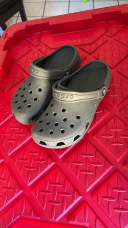 Grey Crocs 