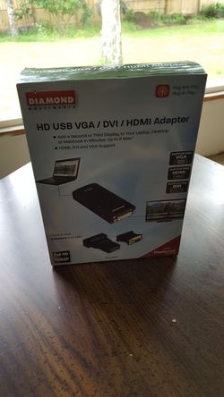 Diamond bvu165 hd usb 2.0 vga dvi HDMI adapter