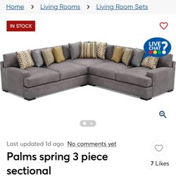 4 Piece Sectional grey 