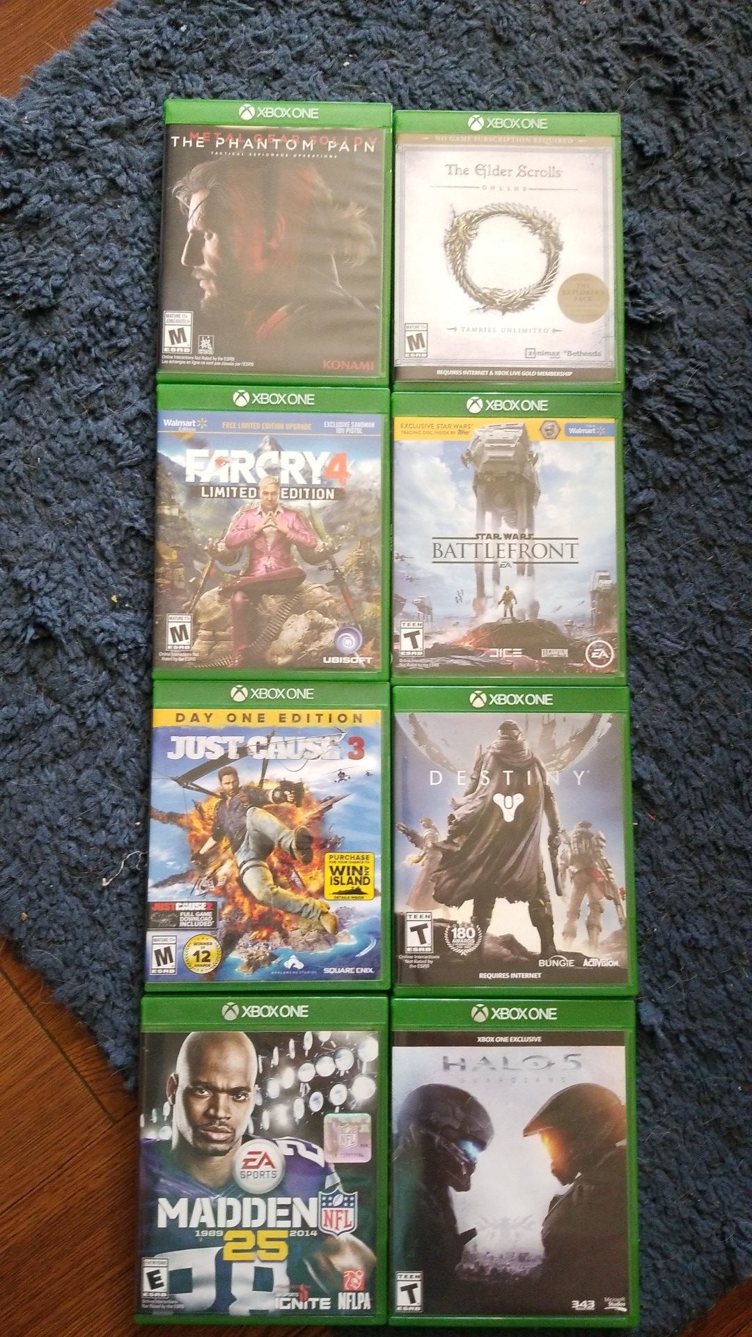 Xbox One games. Assortment