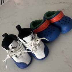 Size 5 Toddler Shoes Jordan’s Crocs 