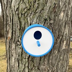 Modern 3D Printed Birdhouse – Weatherproof PETG – Easy Mount – blue