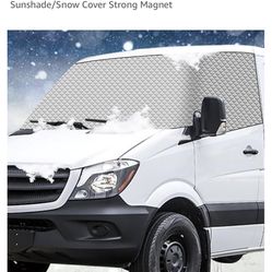 Windshield Cover Compatible with Dodge Class B or with Mercedes Sprinter 2006-2015 Front Window 4 Layers Class B Motorhome Cover Temperature Control S