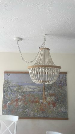 Beaded chandelier
