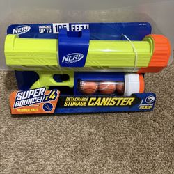 Nerf Dog Super Bouncer X 4 Rubber Ball Detachable Storage Pet Toy