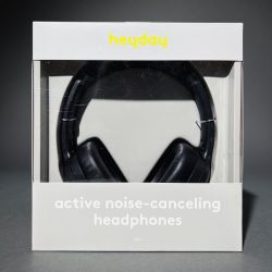 Heyday Active Noise Canceling Bluetooth Headphones, BLACK, Over-Ear Wireless