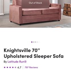 Pink Sleeper Sofa