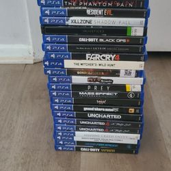 Playstation 4 games 4 games for $30 only well not sell less then 4 games 
