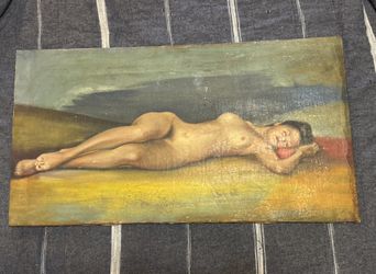 Original Vintage Antique 1940s Oil Painting by Listed Artist Merle McFarland