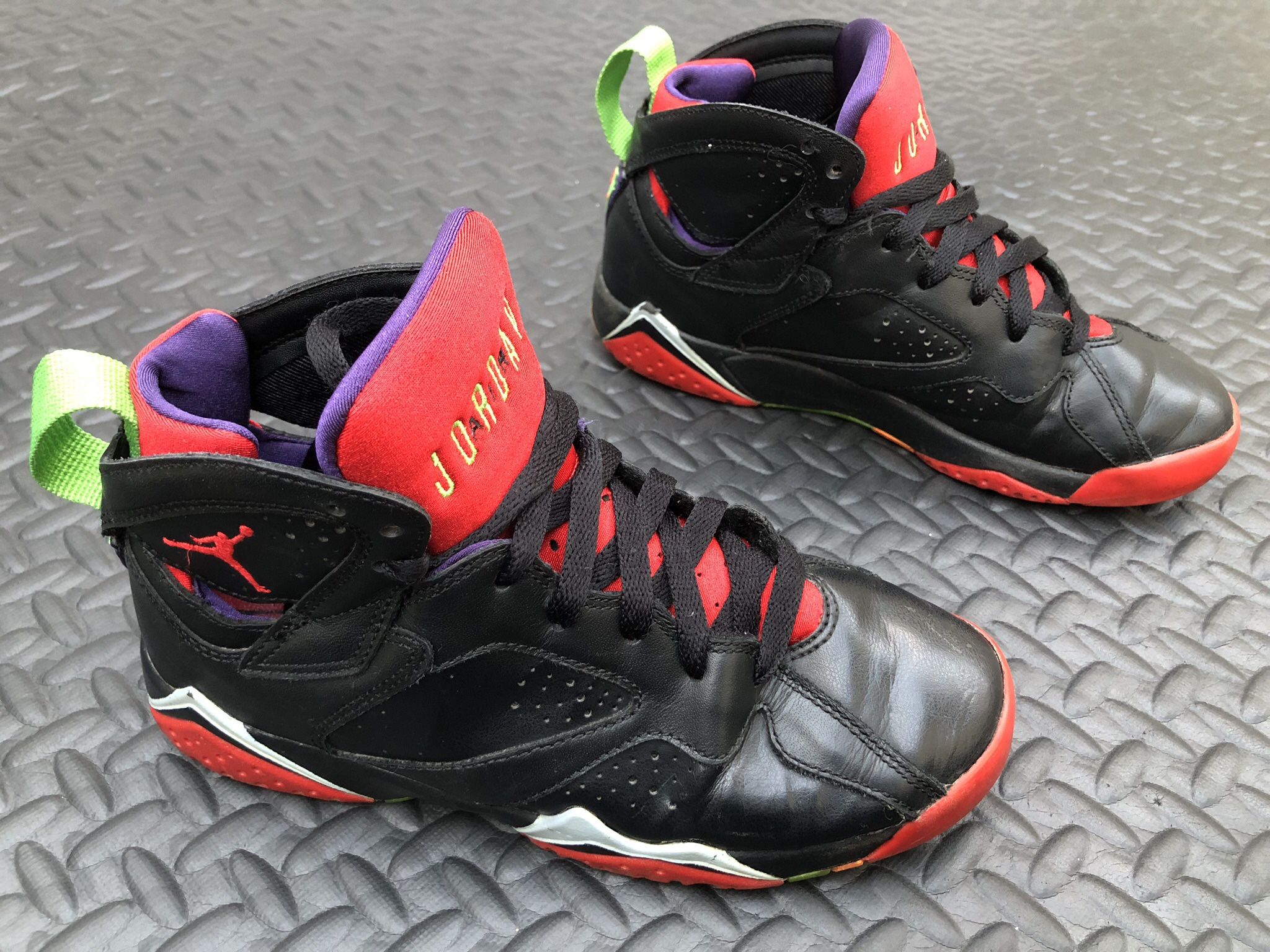 Nike Air Jordan Retro 7 Marvin The Martian Shoes Sz 4.5y