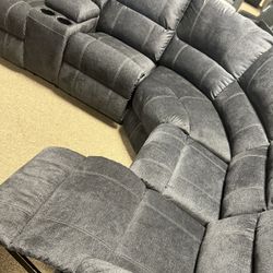 Theater Double Reclining New Couch 