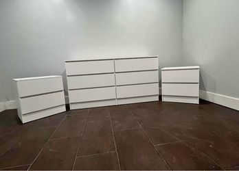 White 6 Drawer Dressers